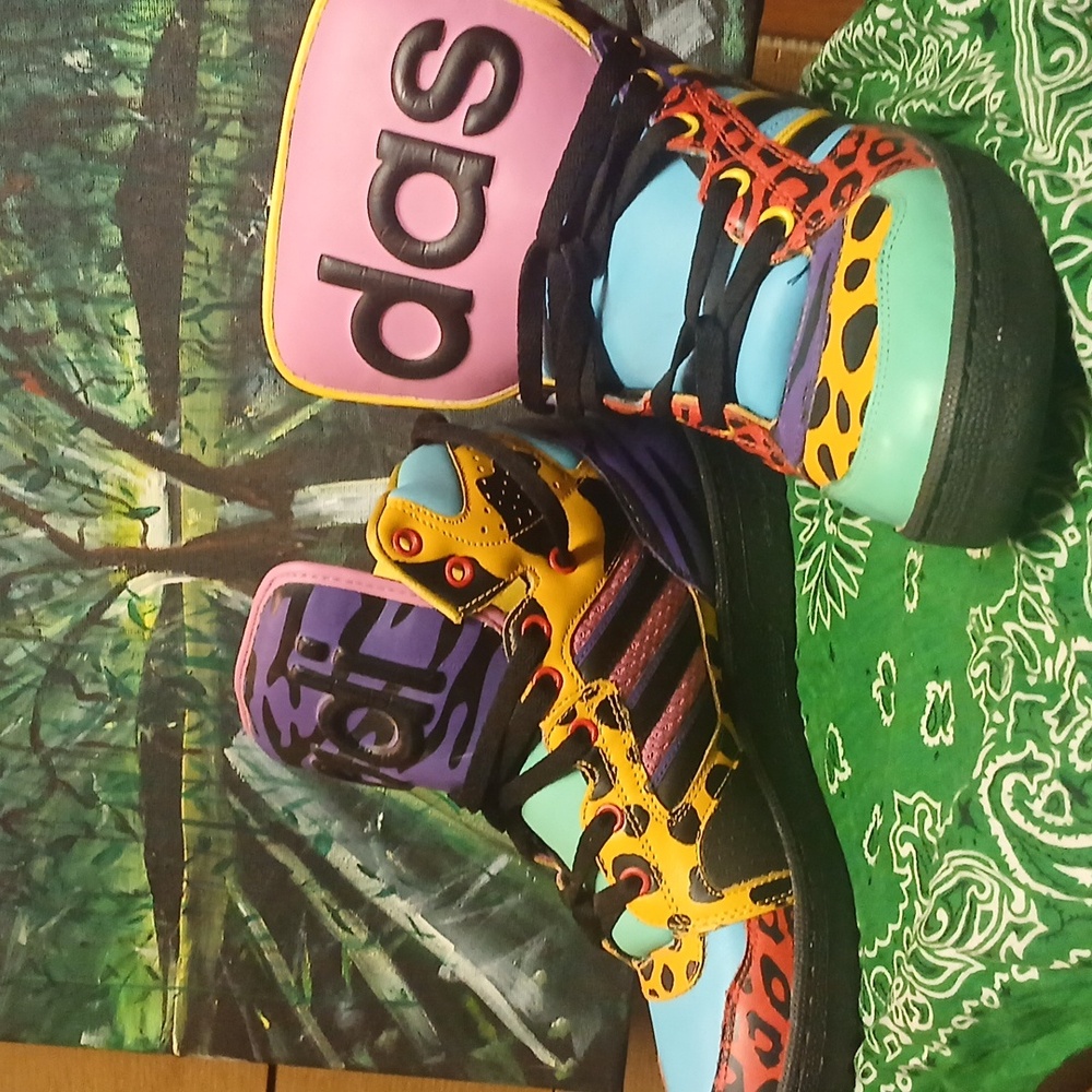 Jeremy Scott x Adidas Multicolor Sneakers